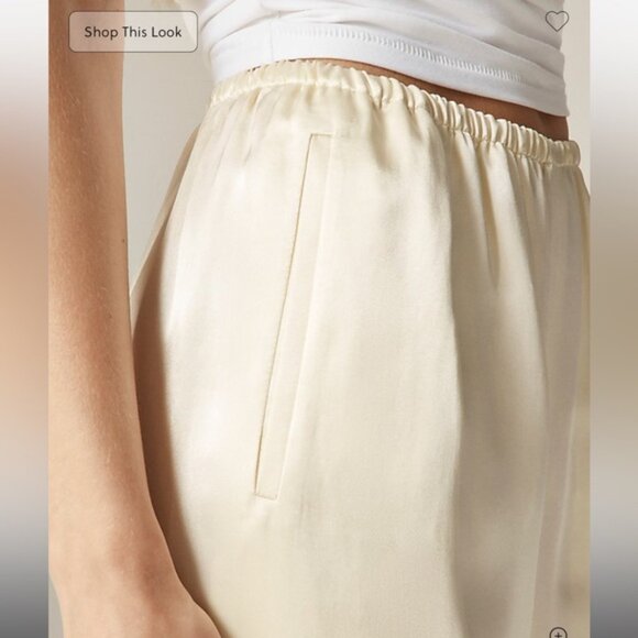 J.Crew Cosmo pant in luster charmeuse Ivory Lace - Picture 2 of 7